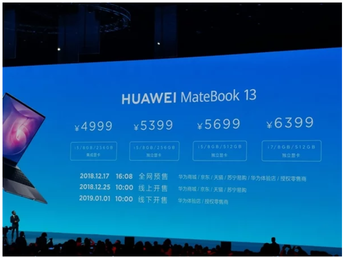 Huawei chính thức trình làng Matebook 13 với vi xử lý thế hệ thứ 8, giá từ 16.5 triệu