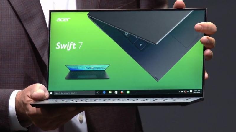 [IFA2018] Acer ra mắt laptop Swift 7 mỏng nhất thế giới với viền bezel siêu nhỏ