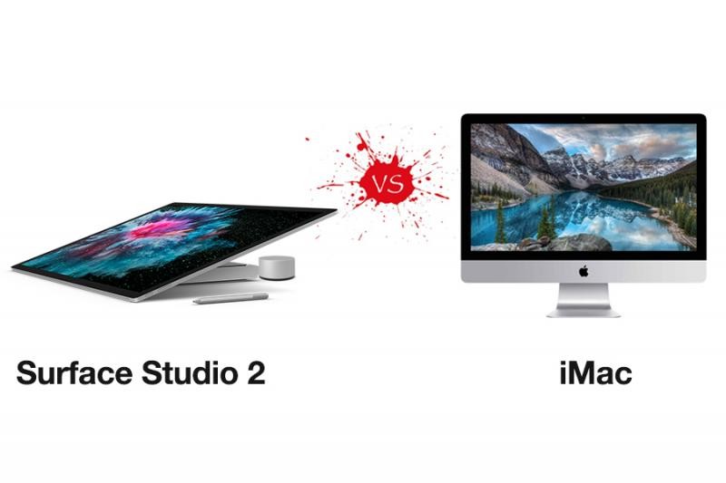 So sánh một số tính năng quan trọng nhất giữa Surface Studio 2 vs iMac