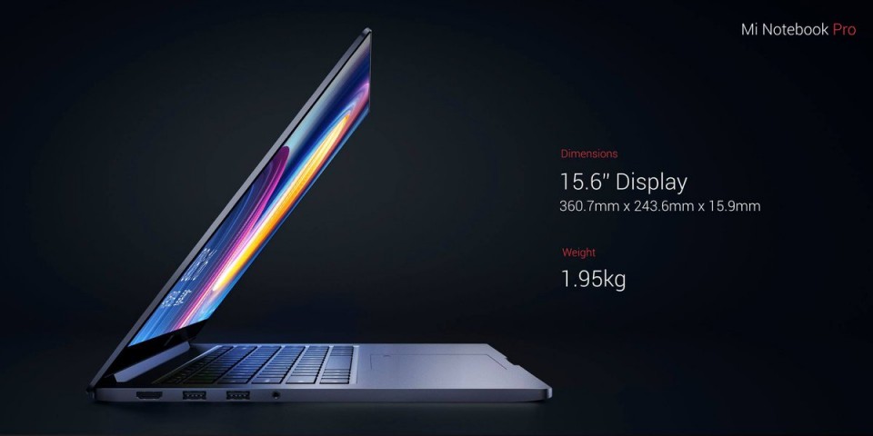 Xiaomi ra mắt Mi Notebook Pro: Intel Core i7 thế hệ 8, 16GB RAM, giá 24.3 triệu