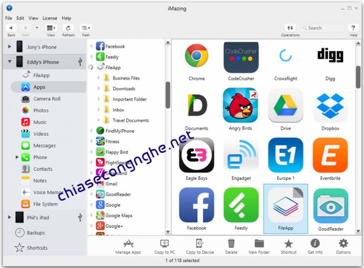 Download iMazing 2.8.6 Full Crack 2019 – Phần mềm quản lý dữ liệu iPhone trên PC