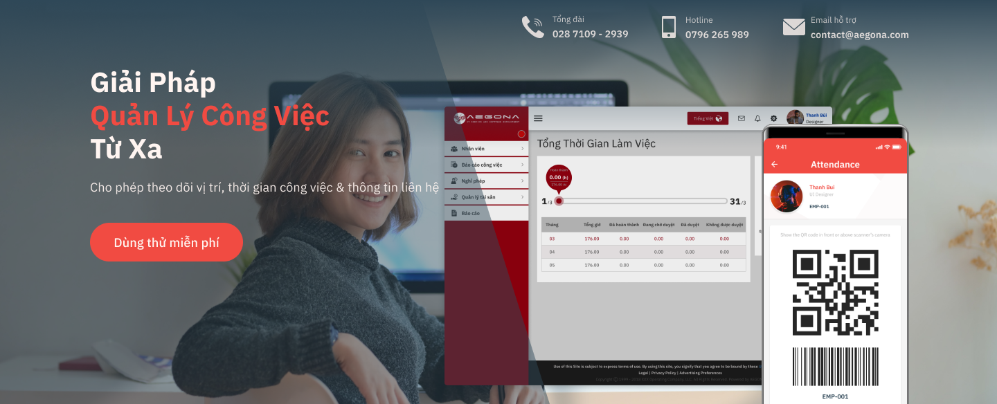 Phần Mềm Chấm Công Online & Quản Lý Lịch Nghỉ Phép CTy Nhiều Chi Nhánh