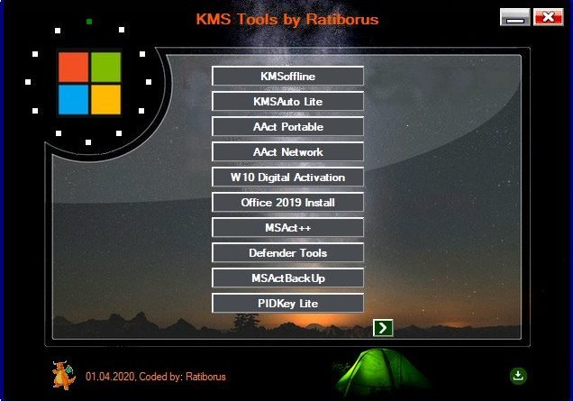 Ratiborus KMS Tools 2020 (01.05.2020) – Bộ công cụ kích hoạt Windows và Office