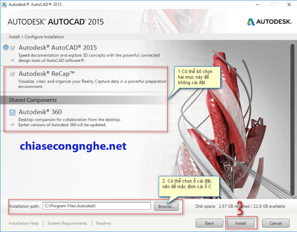 AutoCAD 2015 (64bit & 32bit) full crack kèm hướng Dẫn Cài Đặt chi tiết