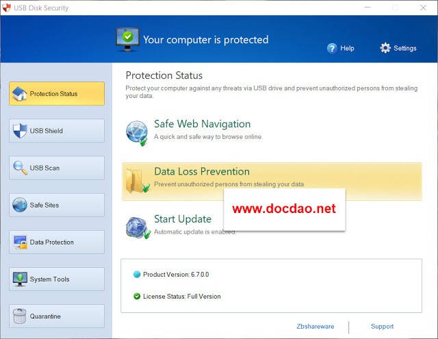 Download USB Disk Security 6.7 Full – Phần mềm tự động diệt Virus usb