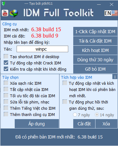 Download IDM Full ToolKit 4.7 – Tải và cài đặt IDM thành công 100%