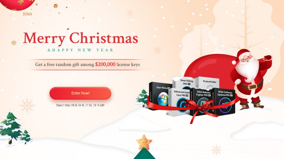 iObit Christmas Giveaway, tặng license key tổng trị giá lên tới 200.000 USD [U]