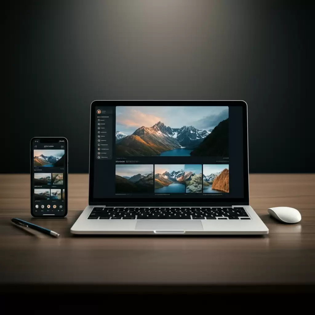 Giao diện responsive design trên các thiết bị khác nhau